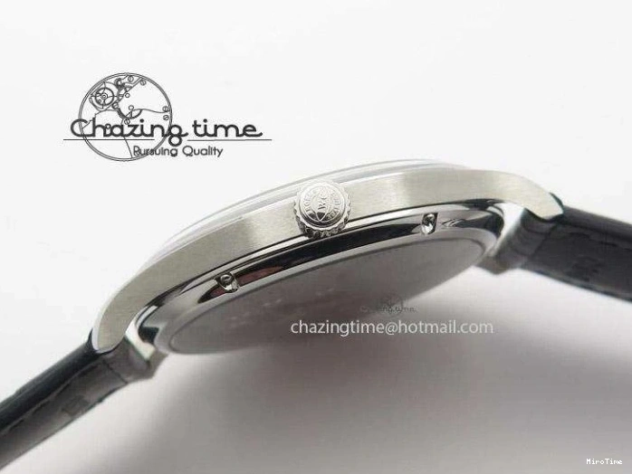 MIROTIME 0322 Portuguese IW545407 Black Dial ZF 1:1 Best Edition On Dark Blue Leather Strap DailyWear 7337